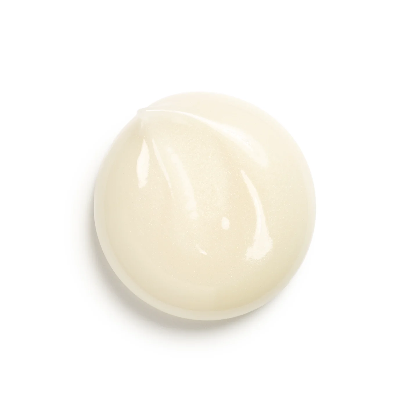 The eye cream texture, a smoothing swatch.